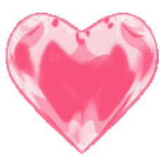 Gif animé coeur rose